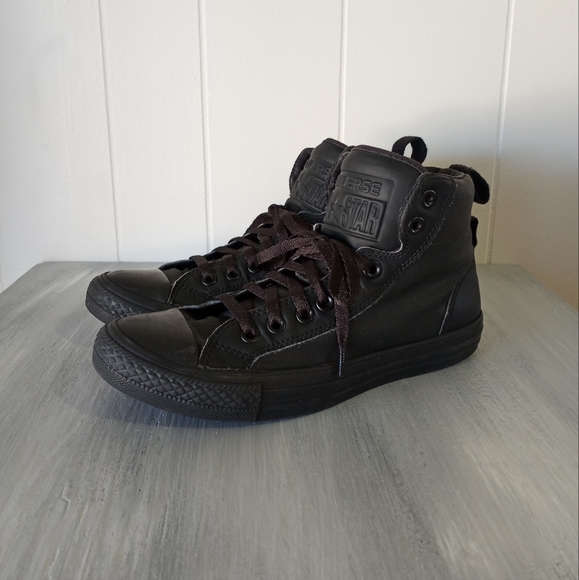 Converse All Star Chuck Taylor Guard Black High Tops Mens Size 7 Women's Size 9 - Picture 2 of 16